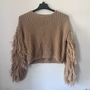 Cream & Merci Tassel Sweater- Size S